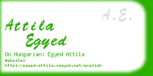 attila egyed business card
